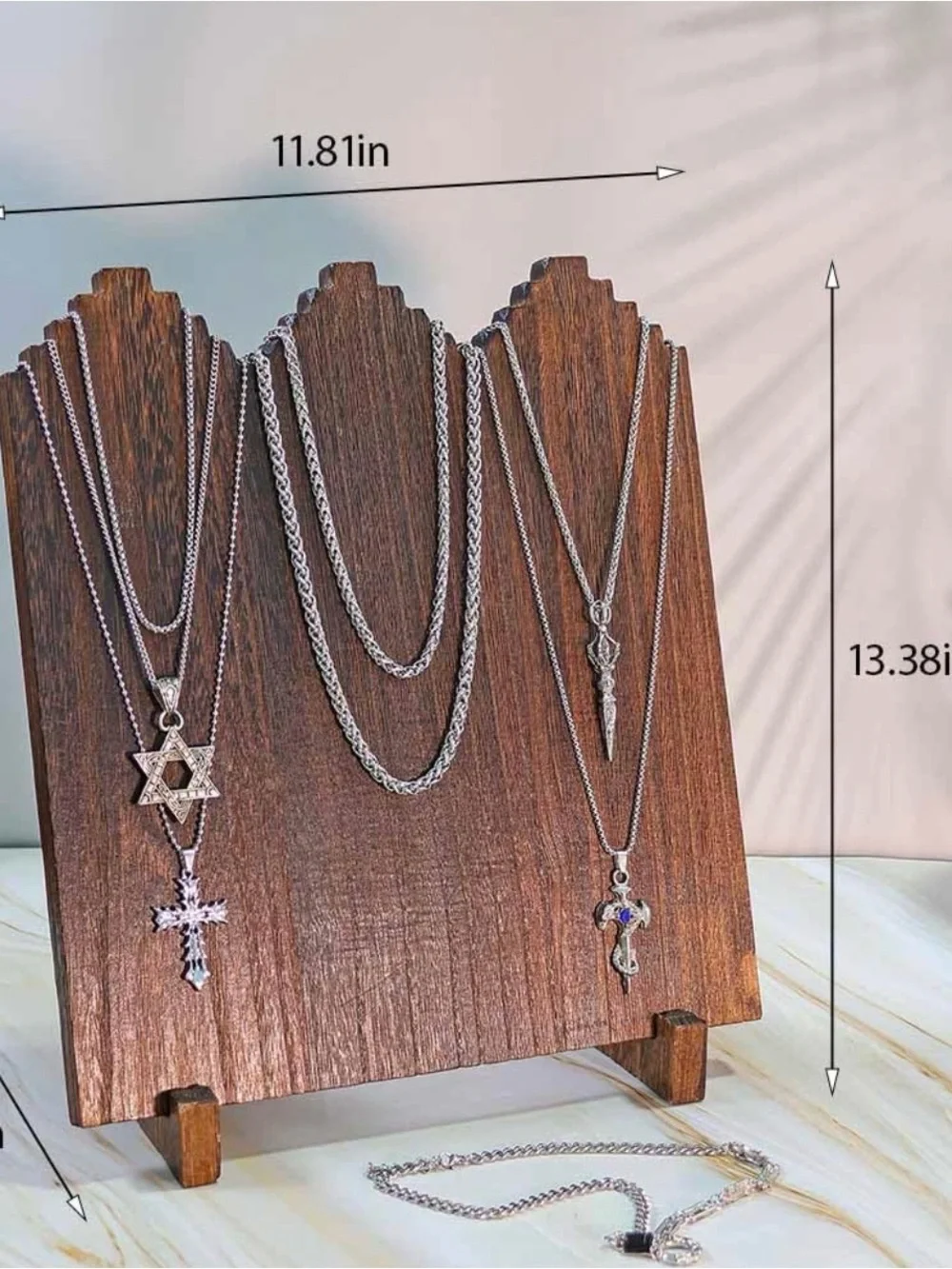 Wooden necklace displays- brand new!